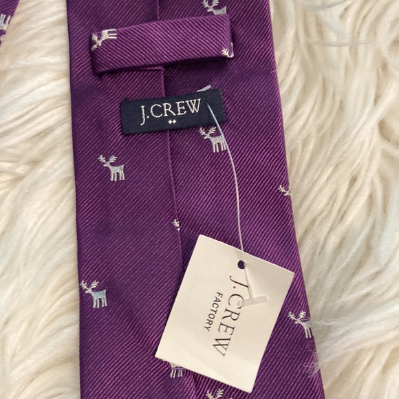J.Crew Man Tie brand new with tag color purple see all photos - Picture 4 of 8